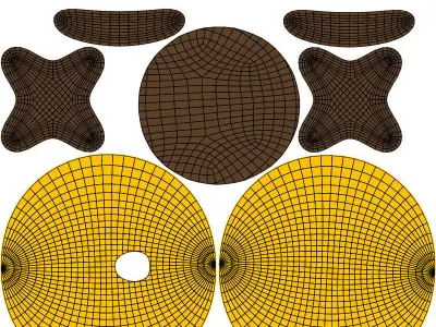 10 Emoticon Yellow Ball Pack Part 4 3D model