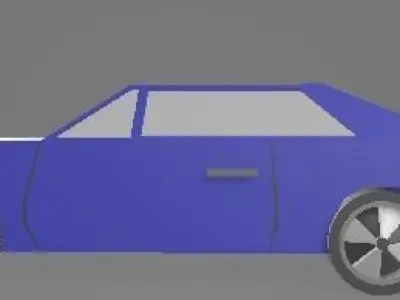 Free Dodge Daytona Free low-poly 3D model
