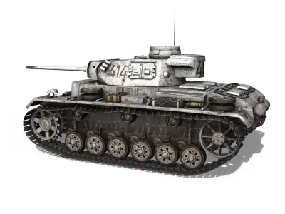 PzKpfw III - Panzer 3 - Ausf M - 414 3D model