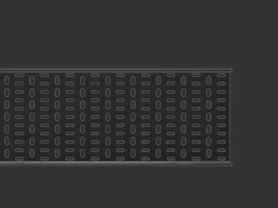 Cable Tray 225mm x 3000mm TYPE1 3D model