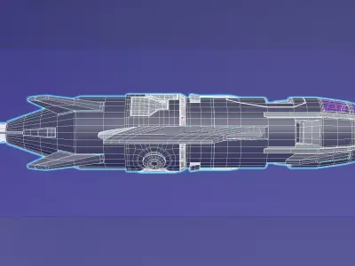 Inverted Electric Jet Sub - Vortex class explorer - Concept 3D model