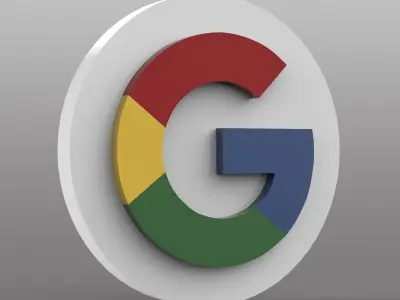 Google Logo Low-poly 3D model