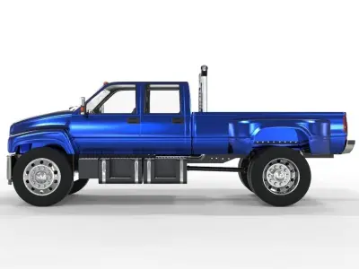 Diesel Truck 1998 Version Dually 3D model