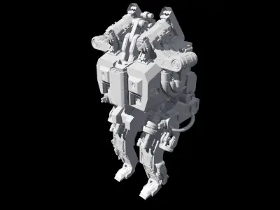Sci fi Concept Art Robot 3d model 3D model