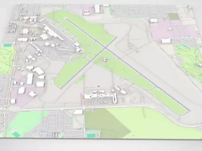 Adelaide airport Australia 3D model