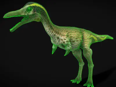 Mononykus Low-poly 3D model