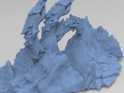 Grand Tri Clawed Mountain 3D model