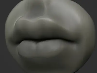 Mouth lips 3D model