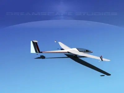 Glaser-Dirks DG-300 Glider V07 3D model