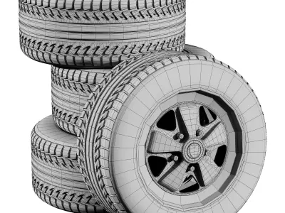 Porsche wheels 3D model