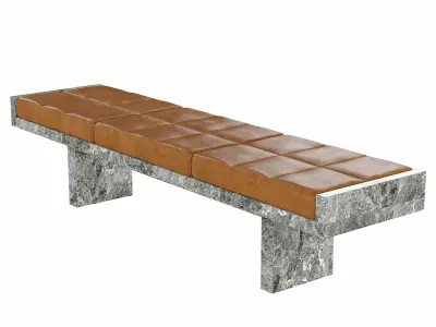 Marble Bench Ever Free 3D model