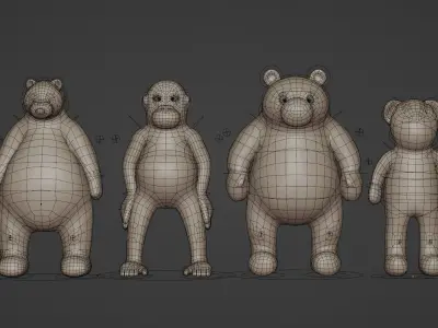 Animal Low poly Pack Free low-poly 3D model