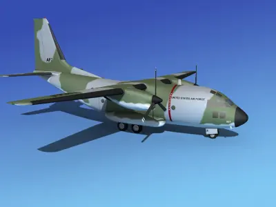 Alenia C-27A Spartan USAF 2 3D model