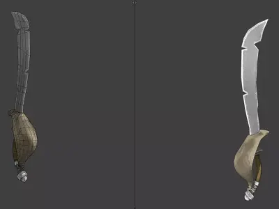 Stylized Weapons Low-poly 3D model