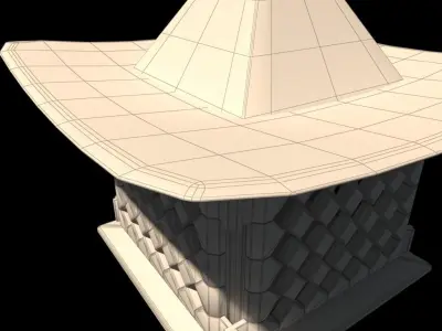 Japanese wind bell 3D model