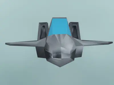 Low Poly Jet Fighter Free low-poly 3D model