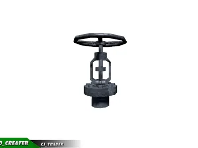 Industrial Ceiling Pipe Low-poly 3D Model Low-poly 3D model