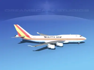 Boeing 747-400 Kalitta 3D model