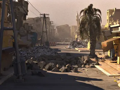 Post-War Arab City 3D model
