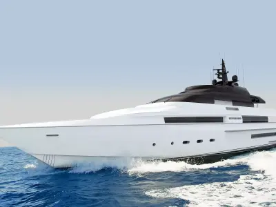 180 Foot Superyacht 3D model
