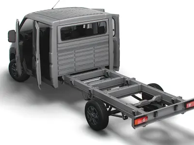 RAM Promaster Chassis Truck CrCab 4035WBXL HQInterior 2023 3D model