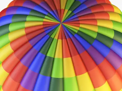 Hot Air Balloon v 1 3D model