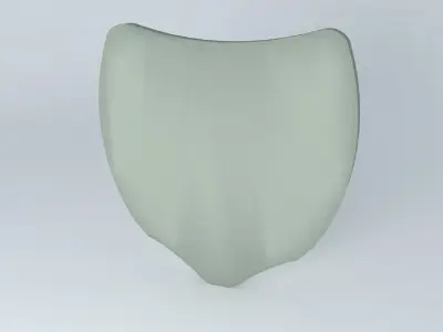 shield white yellow Free 3D model