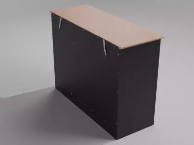 Interior Furniture 3D Model Low-poly 3D model