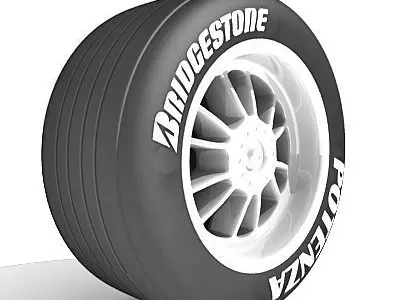 Potenza Bridgestone tire 3D model