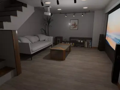 The underground theater room 3D model