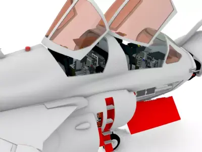 EA-6B Prowler Electronic Warfare Aircraft jet 3D print model