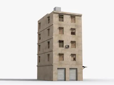 Arab Middle East Building x28 Low-poly 3D model
