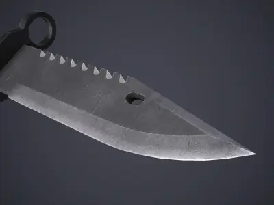 M9 Bayonet Knife Low-poly 3D model