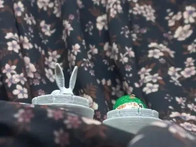 Easter Egg Prank EASY Print in Place Game for commercial use 3D print model