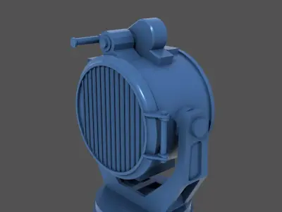 Yamato Search light 60cm - Commercial license - 1-100 scale 3D print model