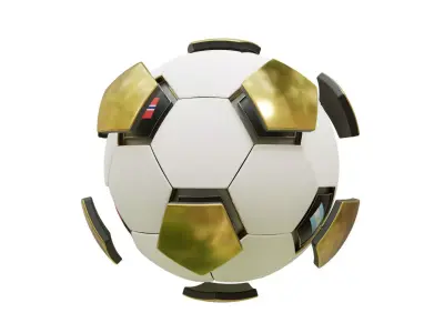 Customizable 3D Animated Football Product Showcase Version 3D model
