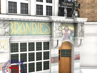 English Pub 3D model