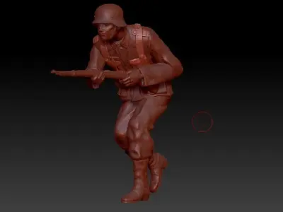 German soldier 3D print model