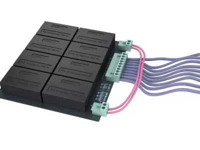 model battery pack accumulator sedan electric energy power 3D model