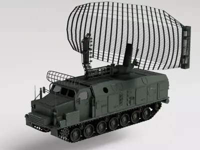 P-40 1S12 Radar Low-poly 3D model