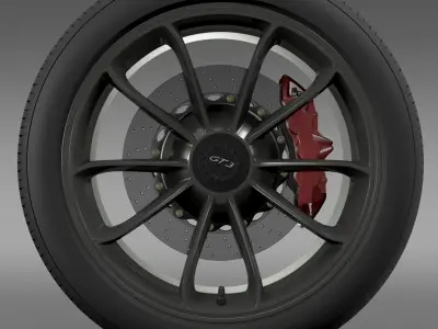 Porsche 911 GT3 2014 wheel 3D model