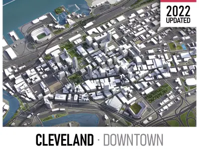 Cleveland Low-poly 3D model