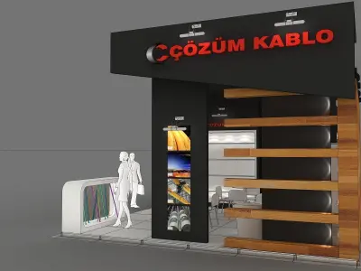 Exhibition Stand - ST0066 3D model