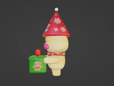 DUCK Chrismas Box 3D model