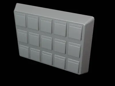 Haltech CAN 15 Button Keypad Free 3D model