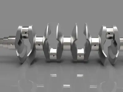 Crank shaft 3D model