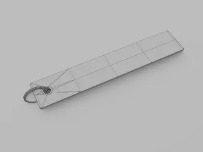 Remove before flight Keychain  3D model