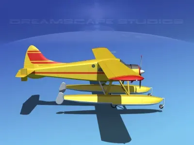 Dehavilland DHC-2 Beaver V06 3D model