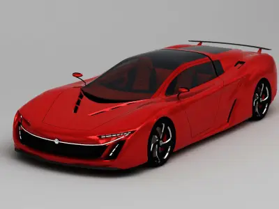 VW w12 Syncro Free 3D model