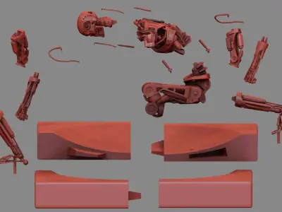 Terminator T800 T2 Arrival High Detal 3D print model